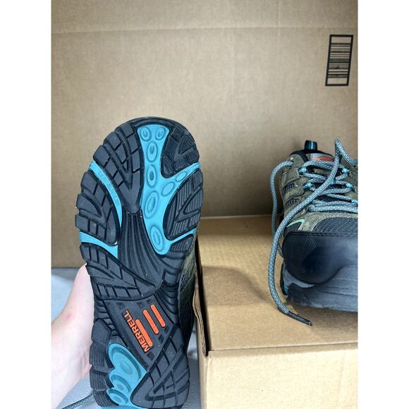 Merrell Work select grip slip resistant/oil resistant 	Men's 10.5 Green/ Black - Picture 5 of 5